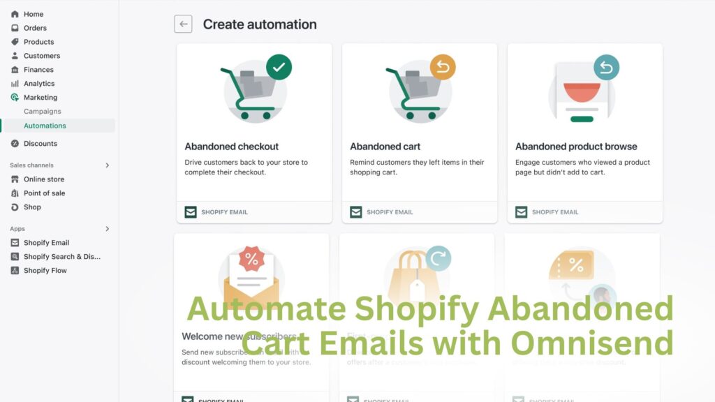 Automate Shopify Abandoned Cart Emails
