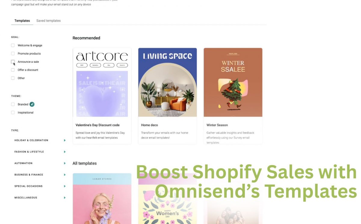 Boost Shopify Sales with Omnisend’s Templates