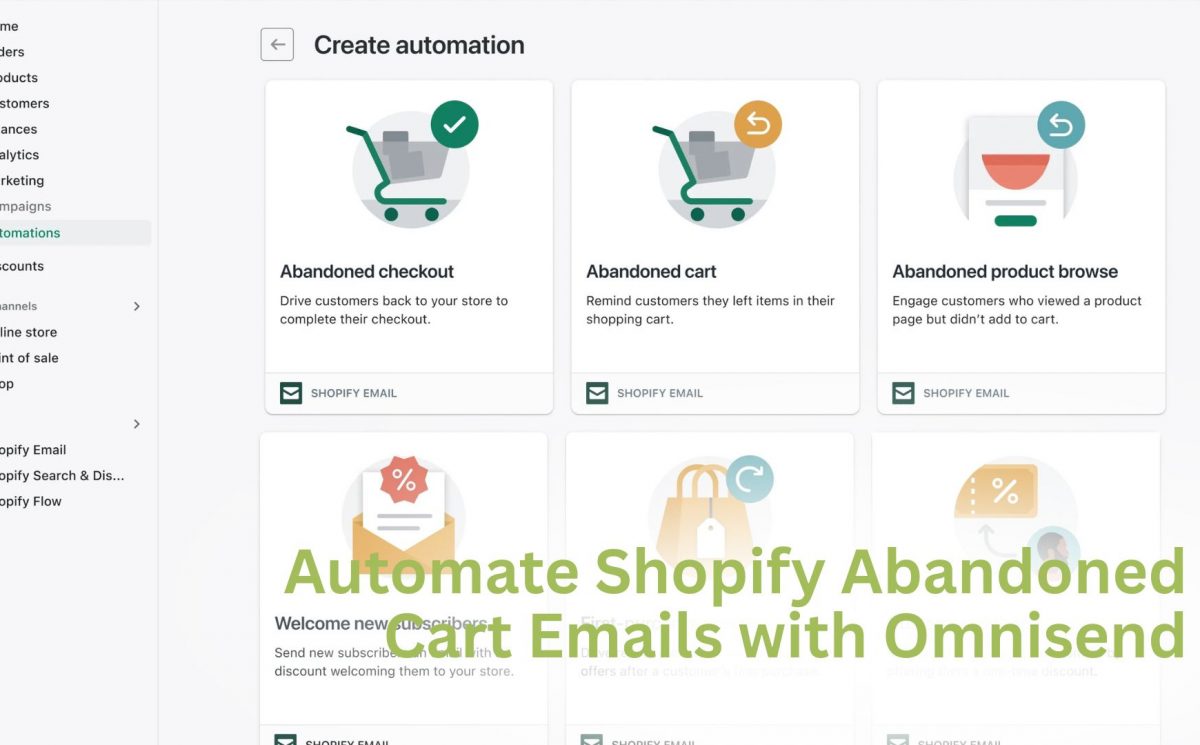 Automate Shopify Abandoned Cart Emails