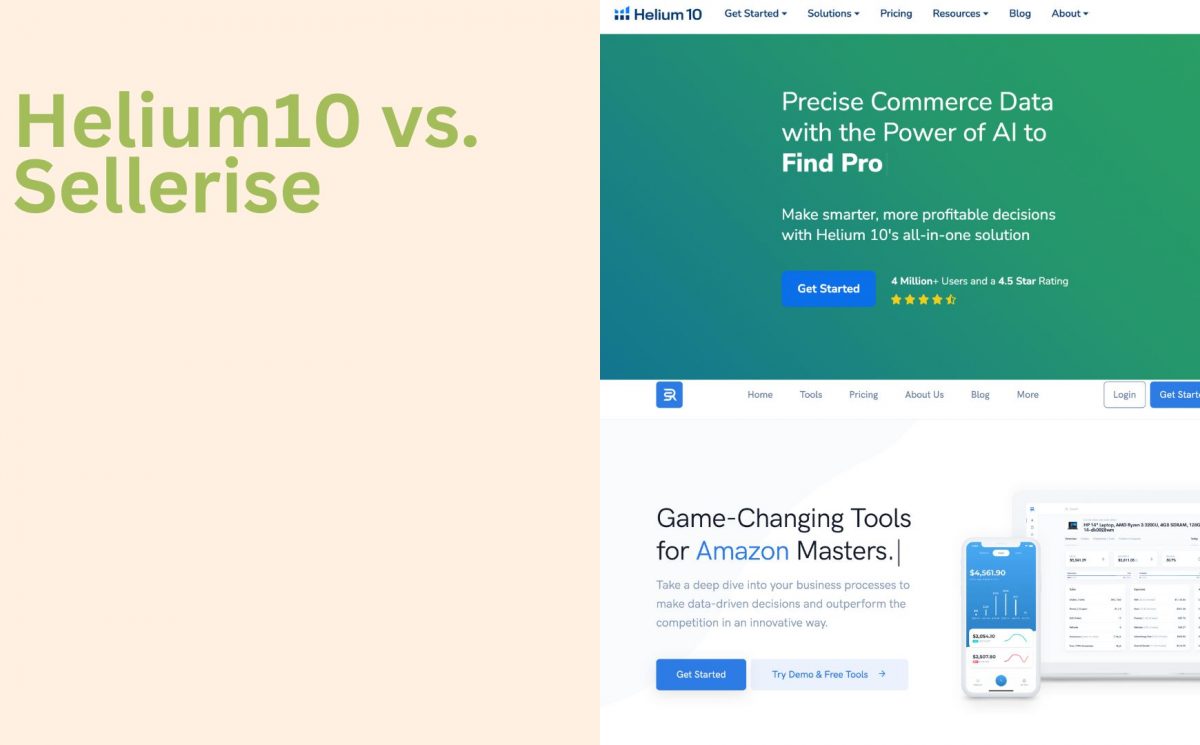 helium10 vs sellerise